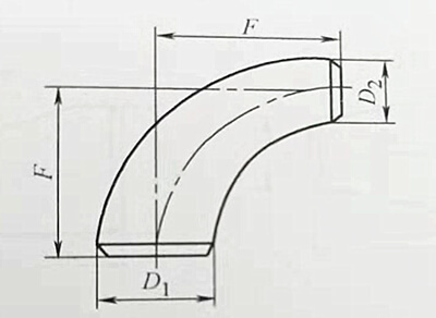 长半径异径弯头的结构形式